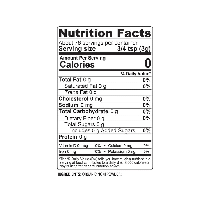 [Australia] - BareOrganics Noni Fruit Powder, 8 Ounce 