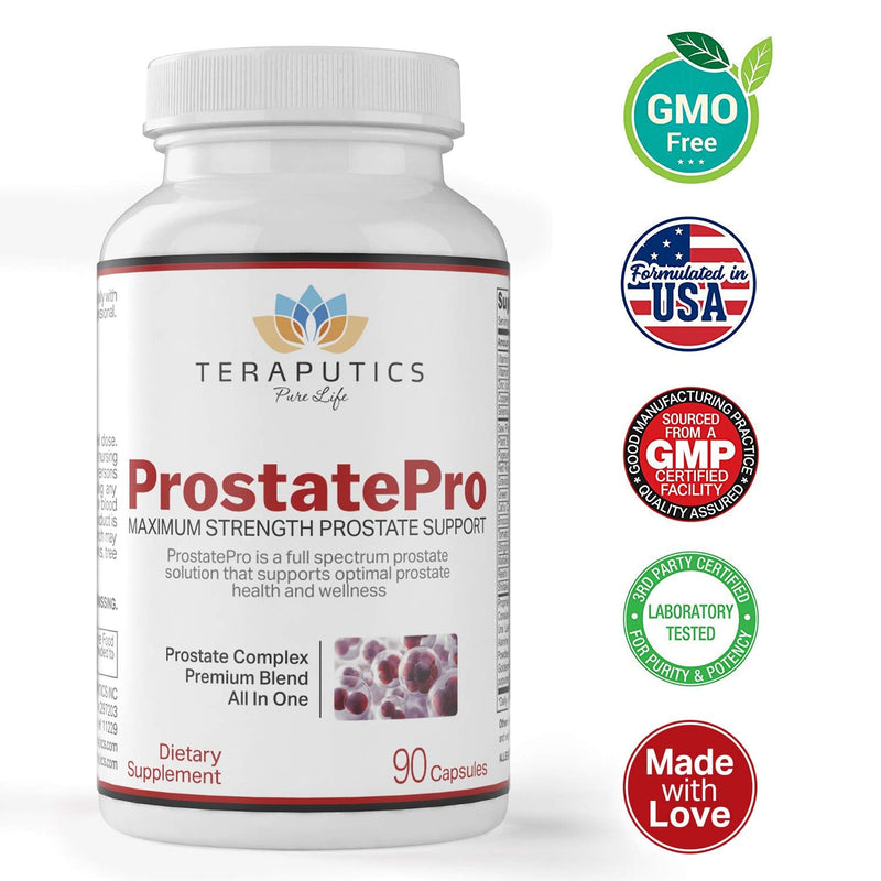 [Australia] - ProstatePro - 33 Herbs Saw Palmetto Prostate Health Supplements For Men | Reduce Urination | Hair Growth w/ DHT Blocker | Beta Sitosterol, Pygeum and Saw Palmetto for Men Prostate Support, 90 Capsules 