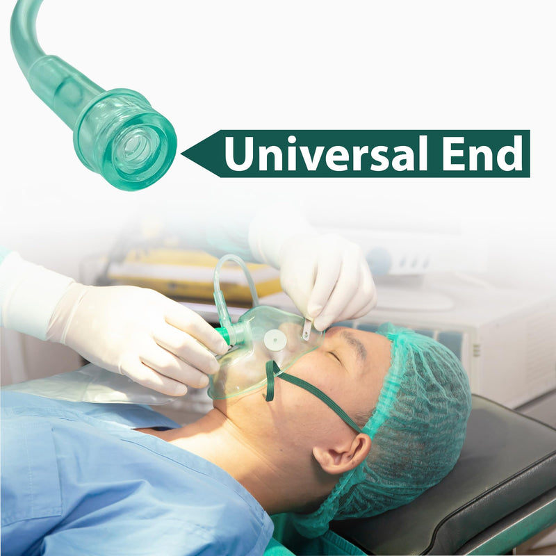 [Australia] - Bistras Oxygen Tubing 50FT Green Crush Resistant Non Kinking for Cannula Nasal Tubing and Oxygen Concentrator with Standard End Connectors, Swivel Connectors Included,1-Pack 1 pk 