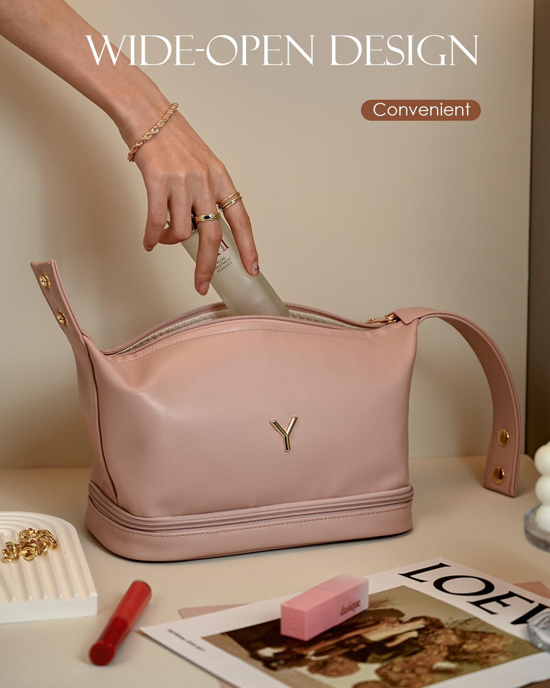 Personalized Makeup Bag + Initial Travel Duffel Bag