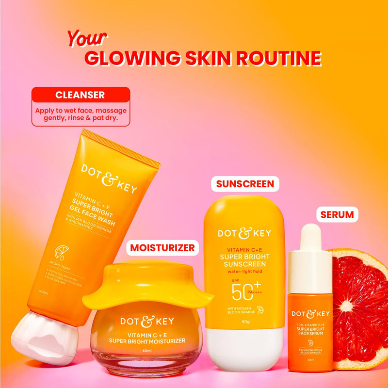 Dot & Key Vitamin C + E Gel Face Wash, With Triple Vitamin C, 3.38 fl oz (100 ml)