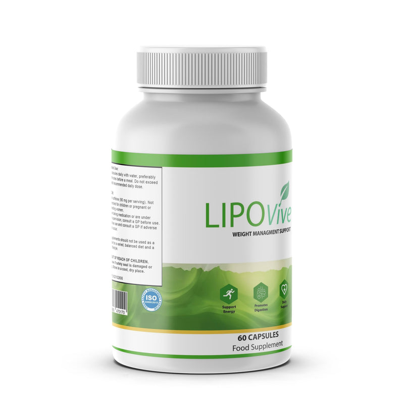 Lipovive/Weight Management Capsules - Natural Ingredients - 60 Capsules/Supplement Heaven