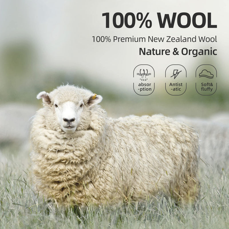 [Australia] - Wool Dryer Balls XL 6-Pack, Dryer Balls Laundry Reusable Reduce Clothing Wrinkles, Drying Clothes Faster 6pcs Xl 