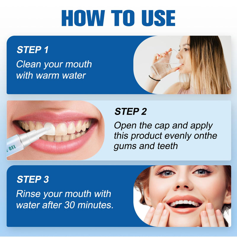 [Australia] - Taileden™ Gum Repair Therapy Gel, Gum Therapy Gel for Recessed Gums, Neslemy Gum Shield Therapy Gel, Teeth Whitening Gel Instant Soothing Gel, Instant Gel Pen for Oral Care(3pcs) 