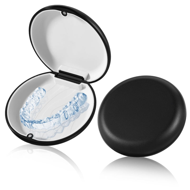 [Australia] - AOZUO Pack of 2 braces box, retainer case, tooth splint box, orthodontic mouth guard case with magnetic closure, soft silicone lining, aligner case for women, men, teenagers, adults 