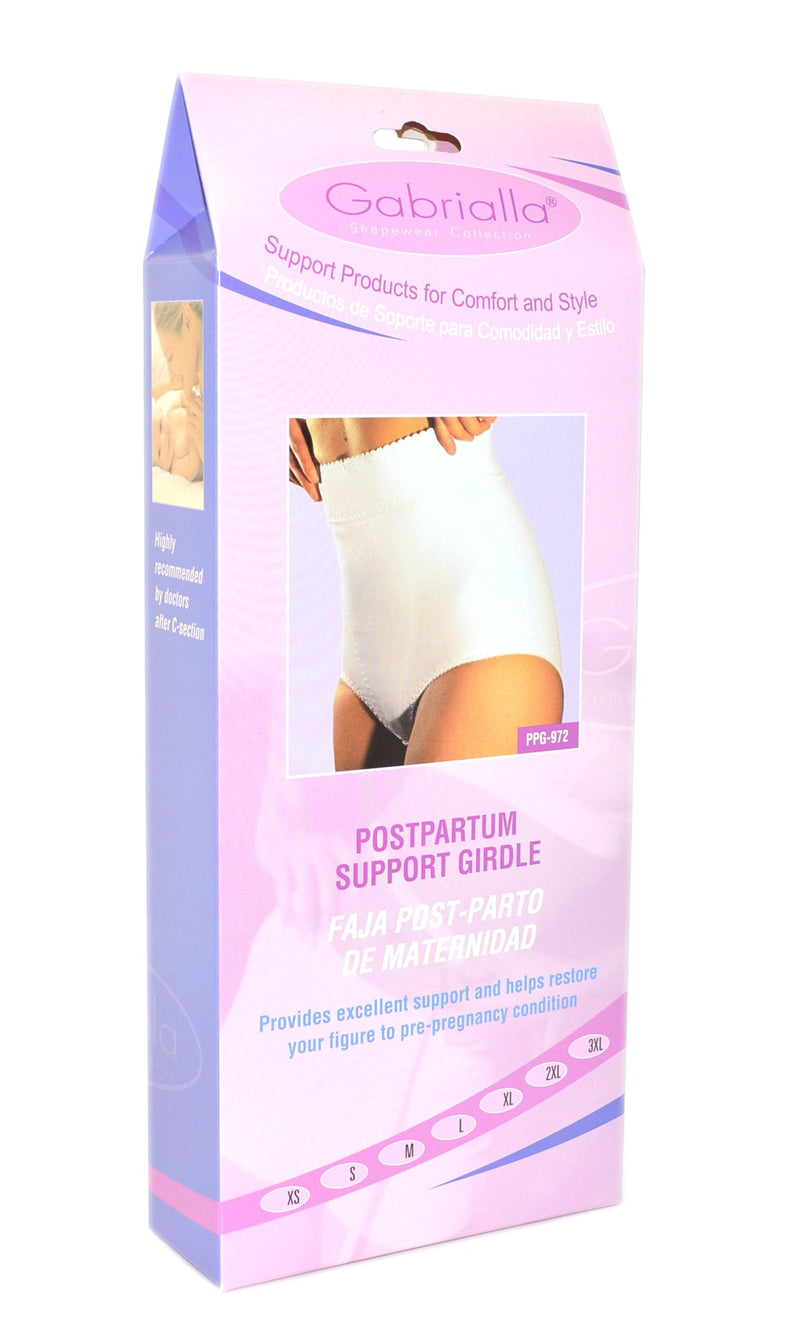 GABRIALLA Postpartum Body Shaping Support Girdle Panty – C-Section - Post Surgery - Abdominal Back Pain PPG-972, XXX-Large