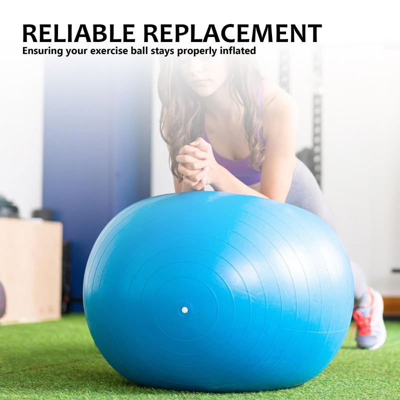 [Australia] - Quacc 6 PCS Yoga Ball Replacement Plugs and Plug Puller Kit, Pilates Ball Air Stopper Large Yoga Ball Air Plug Valve Nozzles Pin Exercise Ball Plug Removal Devices 