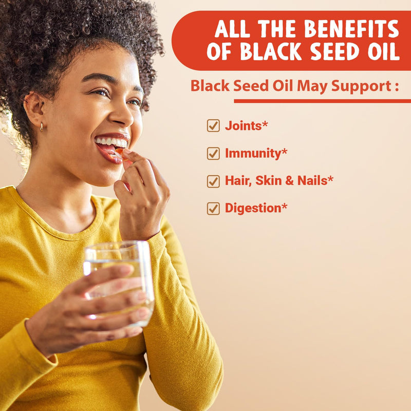 [Australia] - MAJU's Black Seed Oil Capsules - Cold Pressed, 2% Thymoquinone, 100% Turkish Black Cumin Nigella Sativa Seed Oil, 100% Liquid Pure Blackseed Oil 60 Count, 500mg per Capsule 60 Count (Pack of 1) 