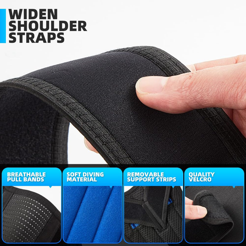 [Australia] - Back Brace Posture Corrector for Men and Women Lumbar Support Shoulder Posture Support for Improve Posture Provide and Back Pain Relief X-Large 