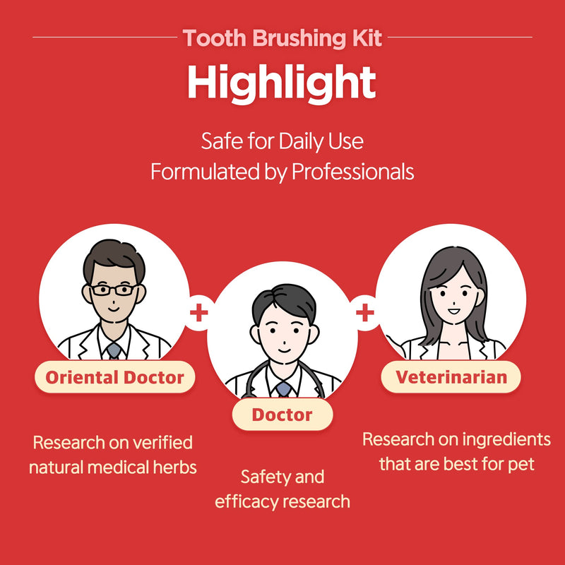JAYU PET Tooth Brushing Kit - Dental Gel 1EA + Dental Care Brush 1EA | Dog Cat Tooth Brush Kit, Pet Toothpaste and Toothbrush Set, Dental Oral Care Kit, Dog Cat Toothpaste and Brush - PawsPlanet Australia