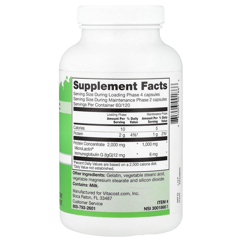 Vitacost MicroLactin - 240 Capsules