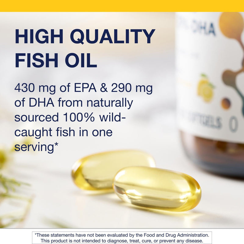 [Australia] - Metagenics OmegaGenics Fish Oil EPA-DHA 720 mg - Omega-3 Fish Oil Supplement - High Potency - for Heart Health, Musculoskeletal Health & Immune System Health* - with DHA & EPA - 60 Softgels Lemon-lime 60 Count (Pack of 1) 