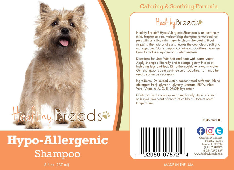 Healthy Breeds Cairn Terrier Hypo-Allergenic Shampoo 8 oz - PawsPlanet Australia