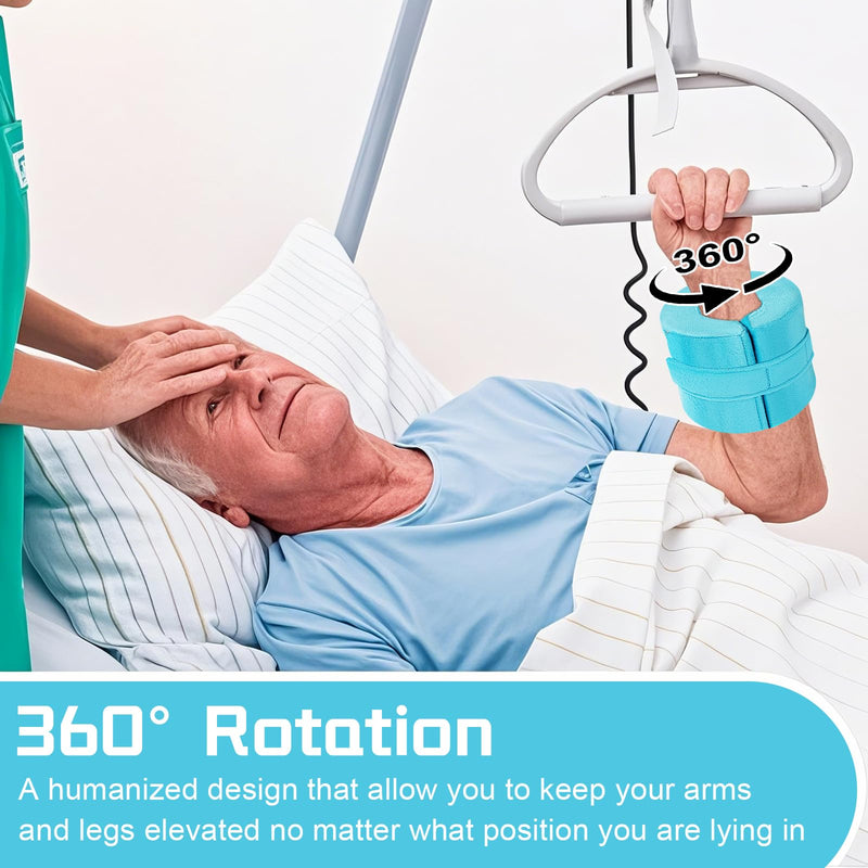 2 PCS Foot Support Pillow, Ankle Foam Cushion with Zipper Removable Cover, Wedge Heel Elevation Pillow for Foot Pressure, Bed Sore Ulcer, Feet Leg Rest and Leg Rest Post Surgery Green