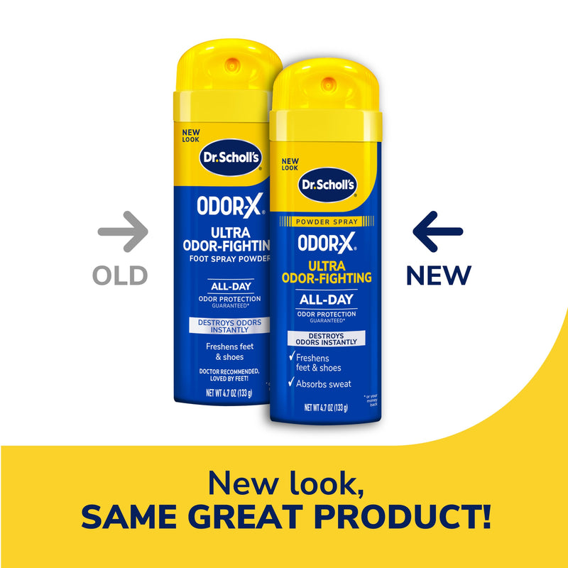 [Australia] - Dr. Scholl‚Äôs Odor-X ODOR-FIGHTING Spray-Powder // All-Day Odor Protection and Sweat Absorption - Packaging May Vary Fresh 4.7 Ounce (Pack of 1) 