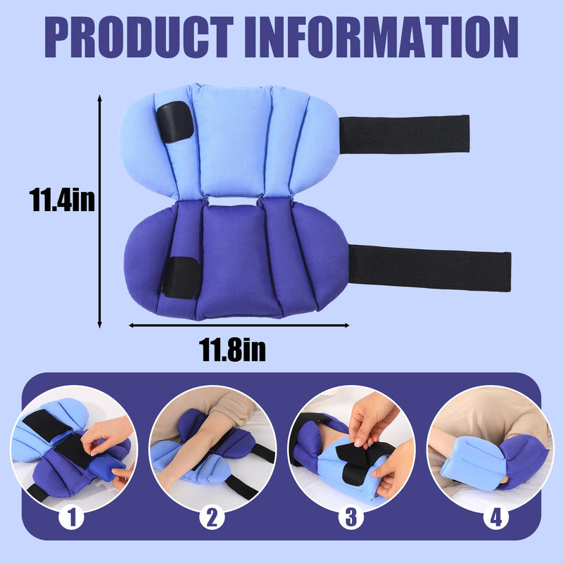 ROYALAY Elbow Protectors for Elderly with 2 Ice Packs, Elbow Pads for Bedridden Patient, Pressure Sore Pad Post-Surgery Care