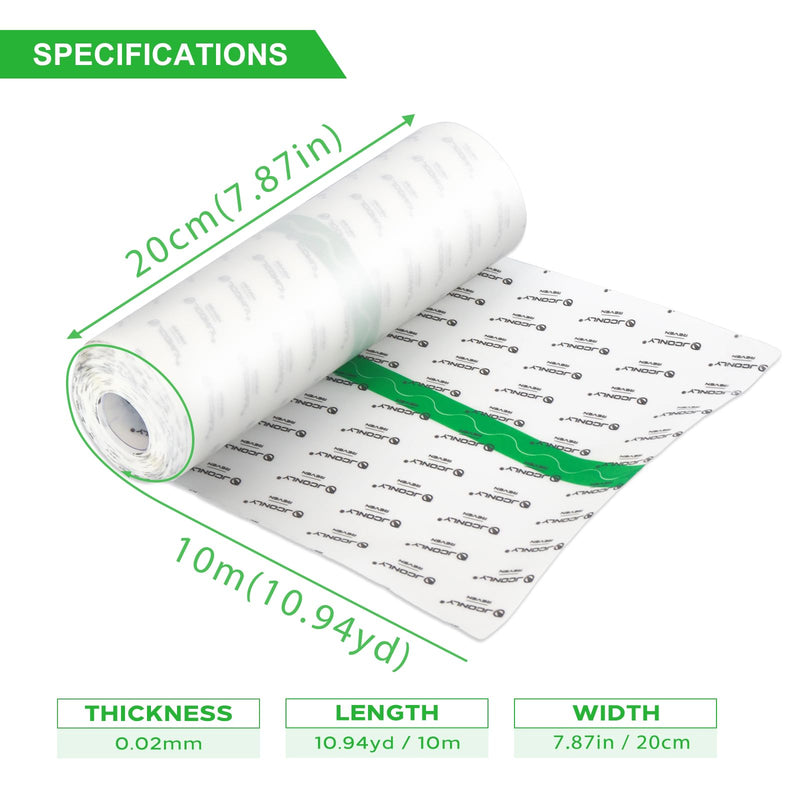 Jconly Reven Second Skin Tattoo 0.02MM Matte, Roll (20cm x 10m) 2nd Skin Tattoo Protector Aftercare Waterproof Bandage for Protective 20cm x 10m Roll