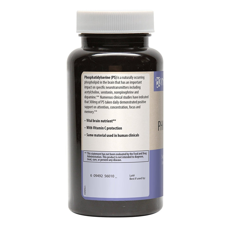 MRM Nutrition PS 10mg - Phosphatidylserine Supplement - 60 Servings | Supports Mental Focus, Phospholipid Supplement to Support Healthy Cognition & Brain Function for Women & Men, Gluten Free