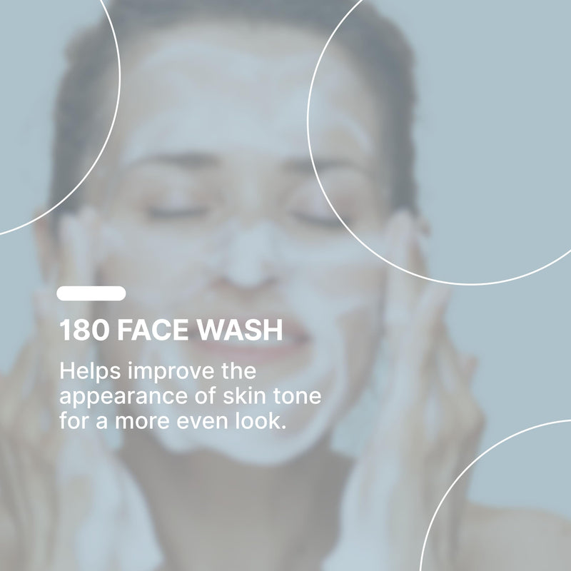 Nu Skin 180° Face Wash | Vitamin C | Mature Skin | 2.5 Fl Oz | 2 Pack | Moisturizing cleanser with Vitamin C | Gently cleans mature skin without over-drying 2.5 Fl Oz (Pack of 2)