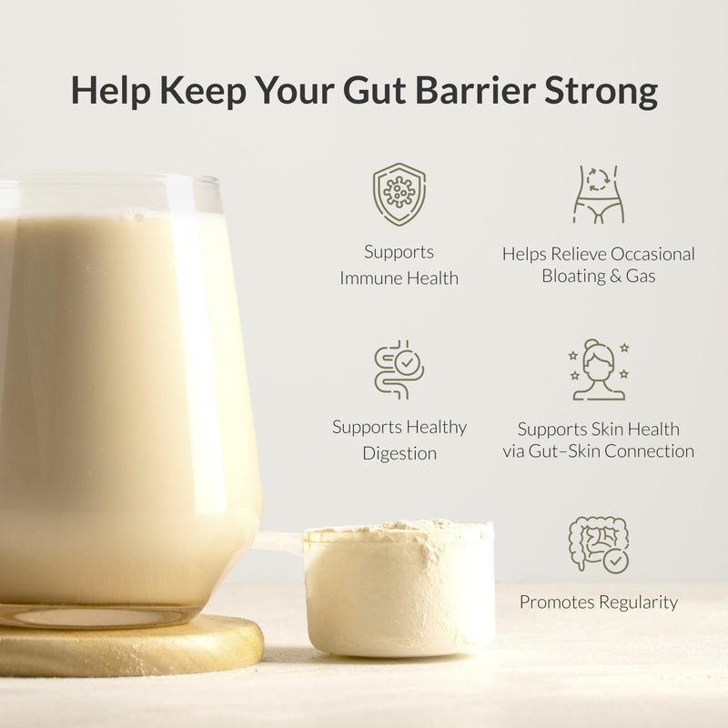Microbiome Breakthrough™ Gut Support Powder – Vegetarian Vanilla – With Probiotics, Prebiotics, and IgY Max® – Source of L-Glutamine – Supports Digestive Comfort, Gas & Bloating Relief 30 Servings* 5.3 Ounce (Pack of 1)