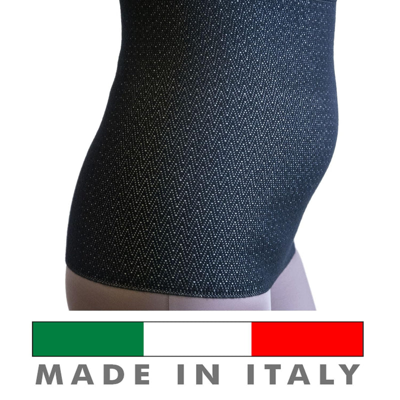 [Australia] - BODYPERFECT wool back warmer, heat belt for men and women, kidney belt, kidney warmer, thermal belt made in Italy (black, XXXL) black 3XL 
