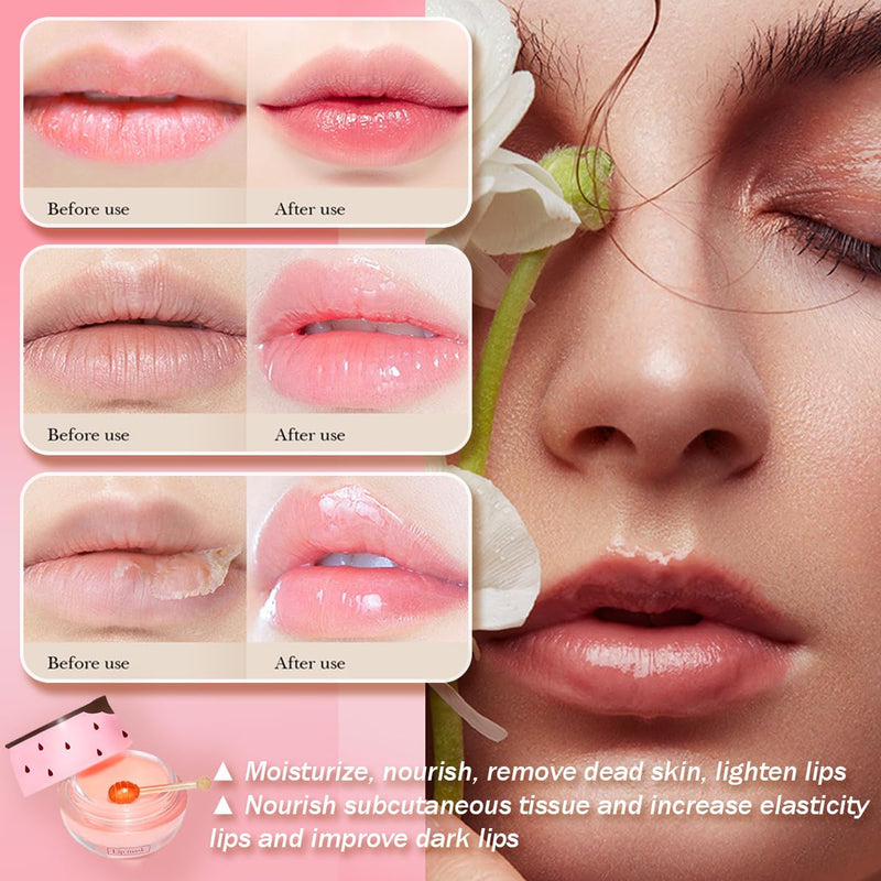Honey Lip Balm, Vitamin E Nourishing Moisturizing Sleeping Lip Mask Hydrating & Prevention Dry And Cracked Lip (Honey) Honey