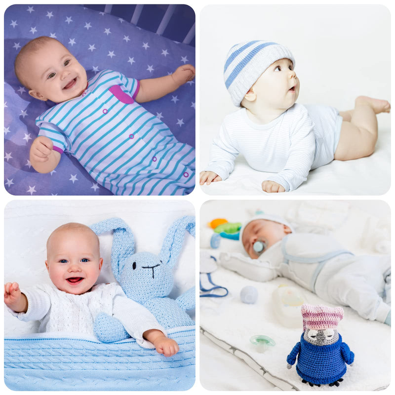[Australia] - 8 Pcs Cartoon Cotton Baby Infant Umbilical Cord Belly Bands Baby Belly Protector Baby Belly Button Band Baby Bellies Umbilical Hernia Belt Soft Newborn Navel Belt for 0-12 Months Babies, 4 Styles 