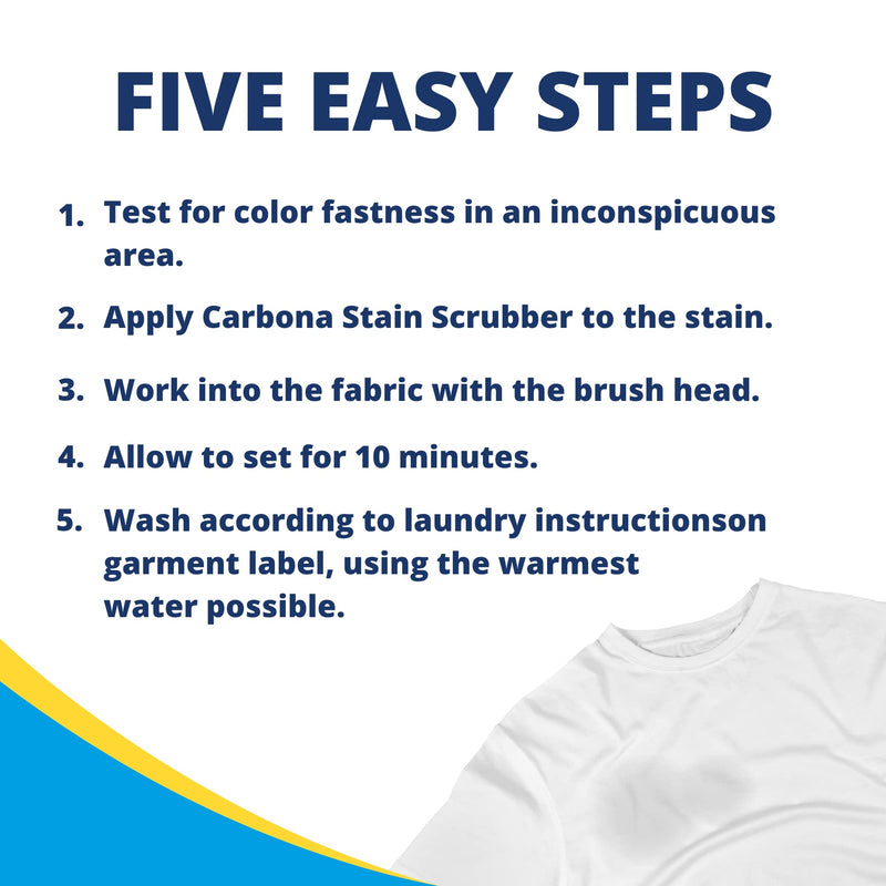 [Australia] - Carbona Laundry Stain Scrubber | Bio-Enzyme Stain Remover | Eliminates Fat, Oil, Blood, Milk, Fruit, Ketchup, Vegetables & Baby Food Stains | Save On Skin & Washable Fabrics | 1 Pack, 8.4 Fl Oz 1 Pack (8.4 Fl Oz) 