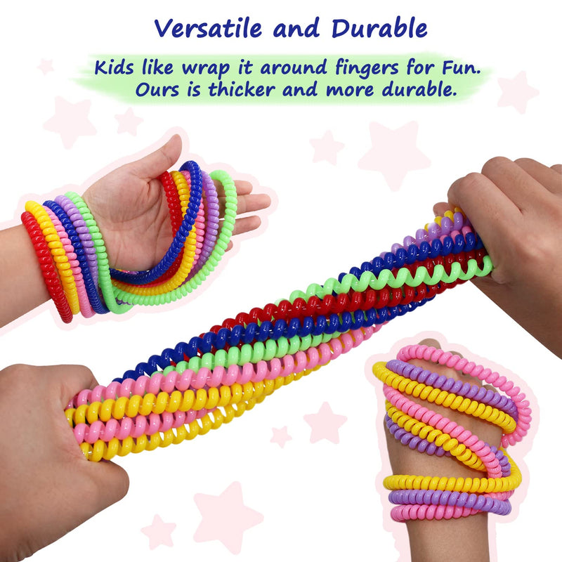 [Australia] - Sensory Chew Necklace for Boys and Girls, 6 Pack Stretch Chewing Necklaces for Kids with Autism ADHD SPD, Oral Motor Aids Baby Chew Toys Reduce Fidgeting for Kids Chewer (6) Rainbow 
