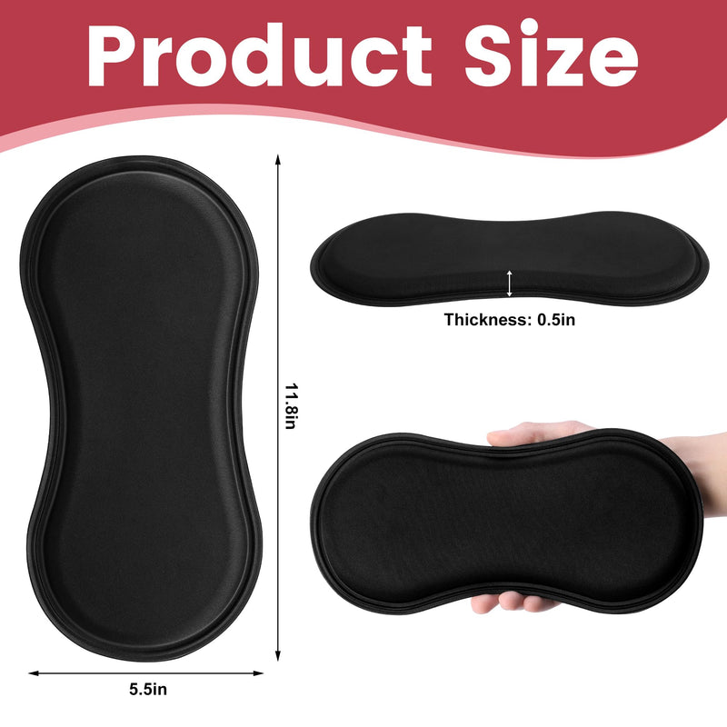 Wehhbtye 2Pcs Post Surgery Lipo Foams, Abdominal Side Compression Board, 11.8'' x 5.5'' Black Lipo Foam Lateral Protector for Post Surgery Recovery Waist Filling Skin Anti-Sagging 2pc