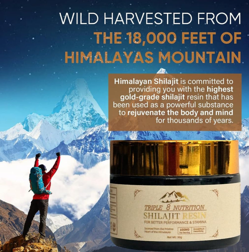 [Australia] - Shilajit Resin 50g Bottle Absolutely Pure Wild Himalayan Authentic Natural Organic Fulvic Acid and 85+ Trace Minerals Most Potent for Men and Women Third Party Lab Tested ISO: 17025 Accredited USA 