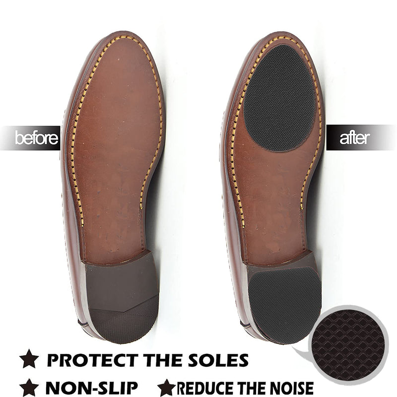 [Australia] - Non-Slip Shoes Pads Sole Protectors Adhesive, High Heels Anti-Slip Shoe Grips (Black 4pairs) Black 4pairs 