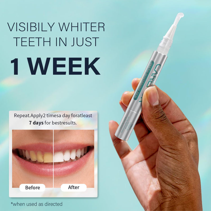 [Australia] - Teeth Whitening Strips 7 Treatments Kit - Contain Teeth Whitening PenÔºåSensitive Teeth Whitener, Non-Slip, Dry Strip Technology for Coffee, Wine, Tobacco, and Other Stains (14 Strips) 1 Count (Pack of 14) 