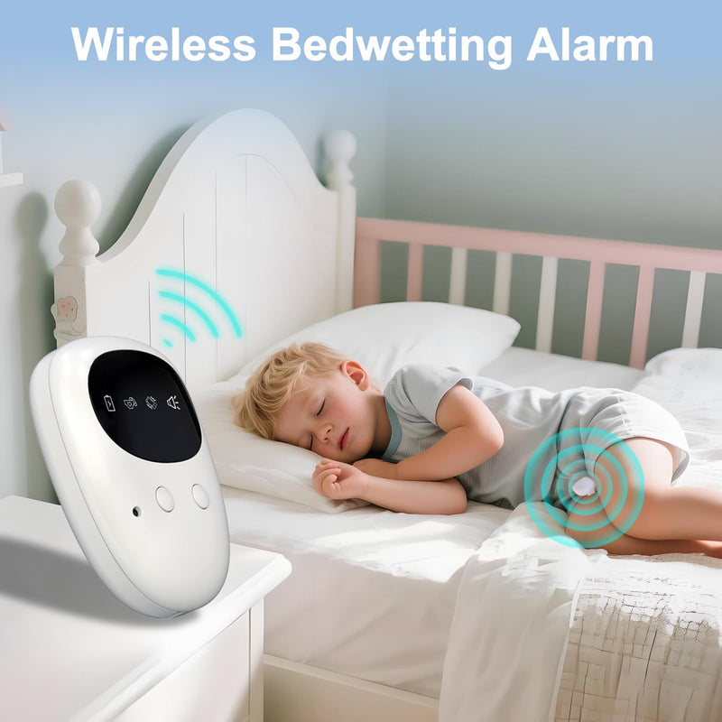 [Australia] - New Wireless Bed Wetting Alarm for Boys and Girls, USB-C Rechargeable Bedwetting Alarm with 3 Working Modes, Bed Wetting Solutions for Kids, Elderly, Night Time Potty Training for Kid 