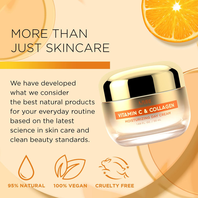 Vitamin C Face Cream with Collagen, Brightening Moisturizer, 2 Pack Vitamin C & Collagen (Pack of 2)