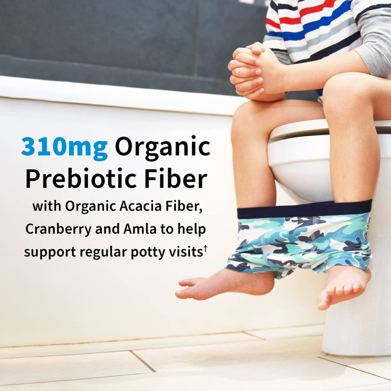 [Australia] - Garden of Life Dr. Formulated Probiotics Organic Kids+ plus Vitamin C & D, Strawberry Banana, Gluten Dairy & Soy Free Immune & Digestive Health Supplement, No Added Sugar, 30 Chewables (Shelf Stable) 
