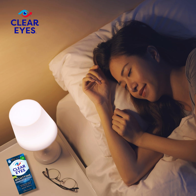 Clear Eyes Nighttime Restoring Eyes Drops, Nighttime Relief Dry Eye Drops, 0.5 Fl Oz