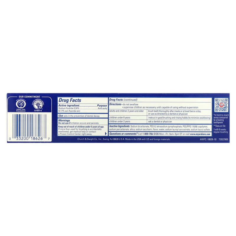 [Australia] - ARM & HAMMER Advance White Extreme Whitening with Stain Defense Toothpaste, 6 oz (Pack of 3) 