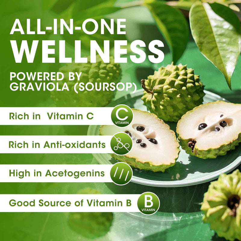 [Australia] - Soursop Graviola Liquid Drop for Cell Support & Regeneration, Immune System and Gut Health Support, Pure Soursop Bitters Liquid, High Absorption, Sugar/Gluten Free, Natural Flavor, 2 Fl Oz Original 2 Fl Oz (Pack of 1) 