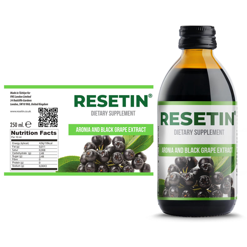 Aronia & Black Grape Skin and Seed Extract 250ml - Antioxidant Liquid Food Supplement with Resveratrol, Quercetin, Catechin & Epicatechin - No Added Sugar, Vegan-100% Natural