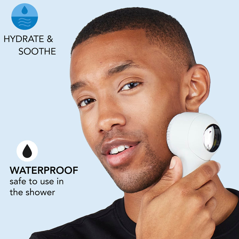[Australia] - skn by conair Cryotherapy Advanced Facial Cleansing Brush, Featuring Ultra-Hygienic Silicone Brush Head and Cool Plate to Help Soothe Inflammation and Reduce Puffiness 