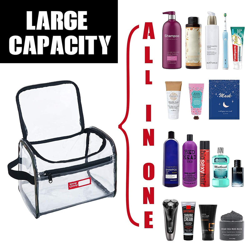 Rough Enough Clear Toiletry Bag For Toiletries Accessories
