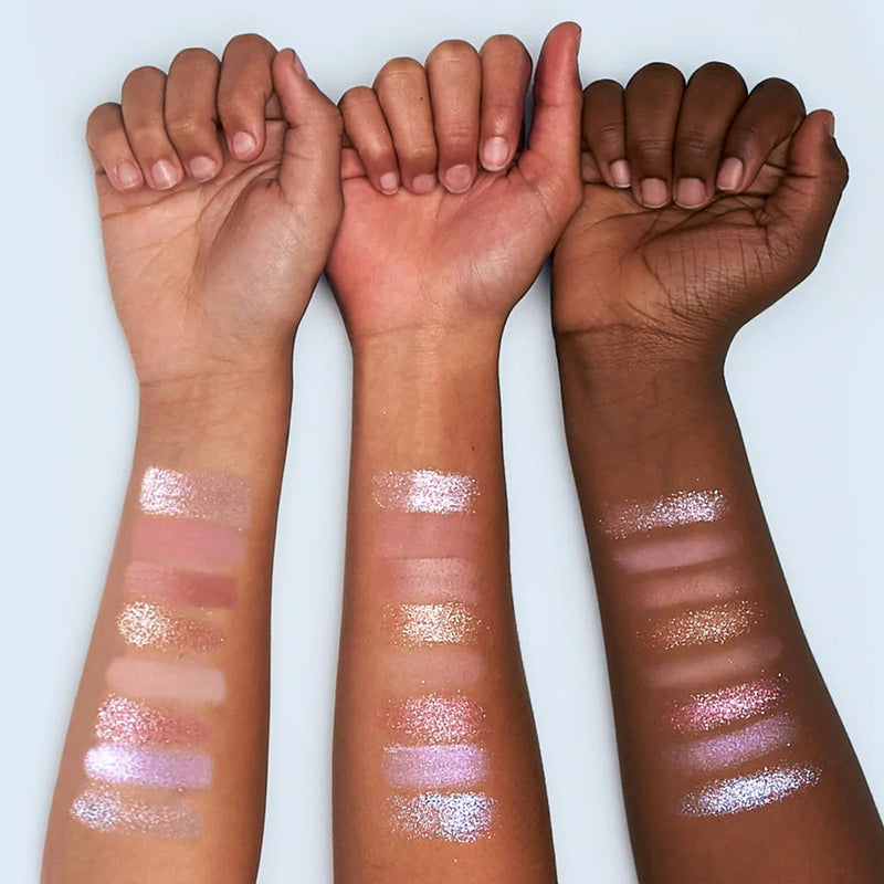[Australia] - Petite ’N Pretty 9021 Glow! Eye & Cheek Makeup Palette & So Dreamy 10K Shine Lip Gloss Duo (First Freeze & Rosy Dreams) for Kids, Tweens and Teens, Makeup Palette of Blush, Eyeshadow, & Highlighter 