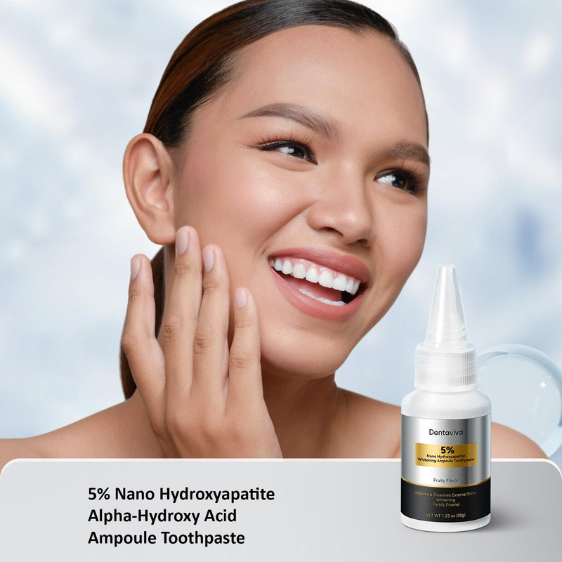 [Australia] - Nano Hydroxyapatite & Alpha-Hydroxy Acid Ampoule Toothpaste – Advanced Enamel Repair & Gentle Whitening, 5X More Effective Remineralization, pH Balancing, Cavity Prevention 