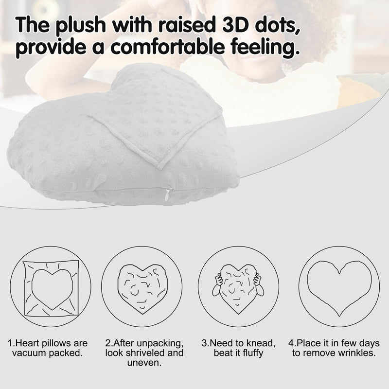 [Australia] - Heart Surgery Pillow for Open Heart Surgery,Chest Pillow with Pocket, Surgery Recovery Gifts for Patients Minky Dot (Grey) Grey 