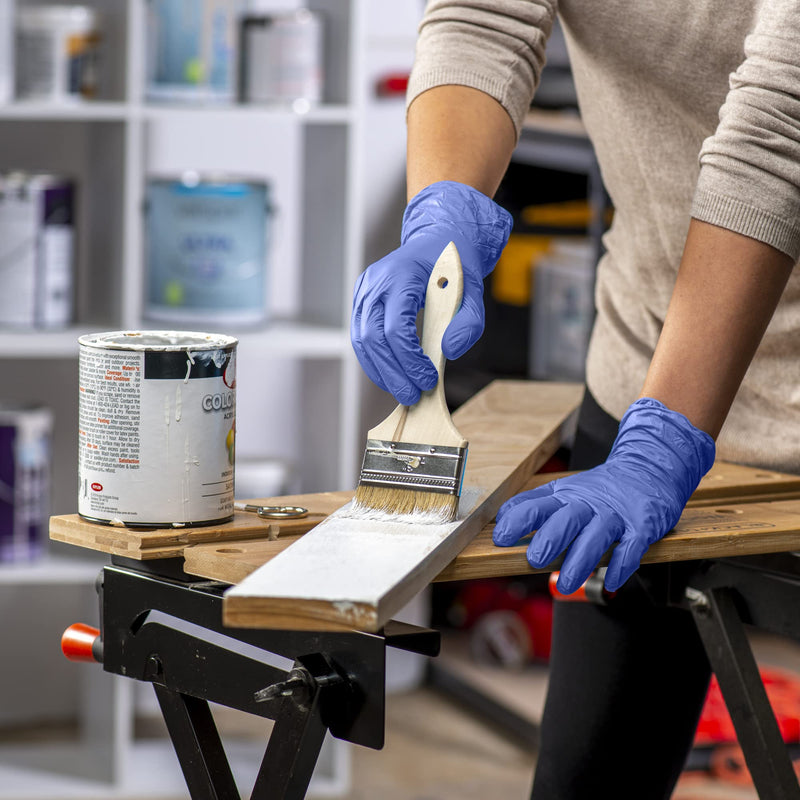 [Australia] - Comfy Package Nitrile Disposable Gloves - 4 mil. | Latex Free and Rubber Free | Non-Sterile Powder Free Gloves Medium 100 Count 