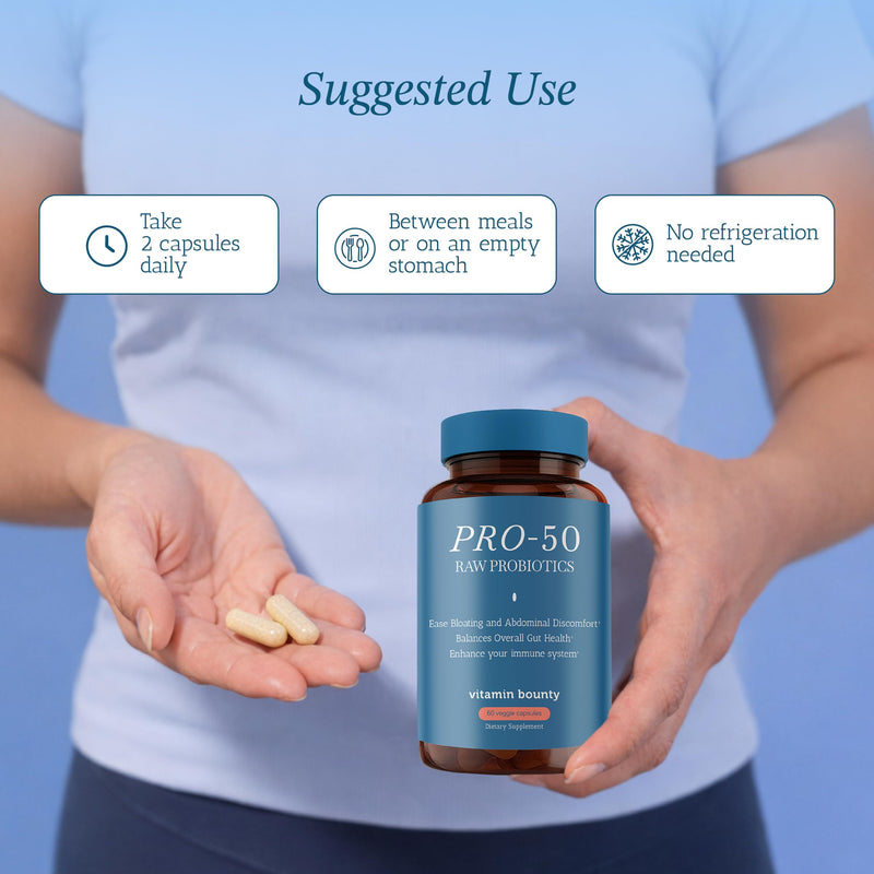 Vitamin Bounty Probiotic Bundle for Women – Pro-50 (50 Billion CFU, 13 Strains + Prebiotics) & Pro-Daily Vaginal Probiotics (10 Billion CFU, 5 Strains with Cranberry) – Digestive, Immune, Urinary & Fe