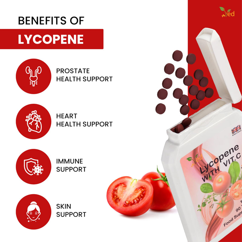 [Australia] - Ved Lycopene Supplement | Strengthening the immune system | Super antioxidant | 100 mg x 90 tablets | 2 pack 