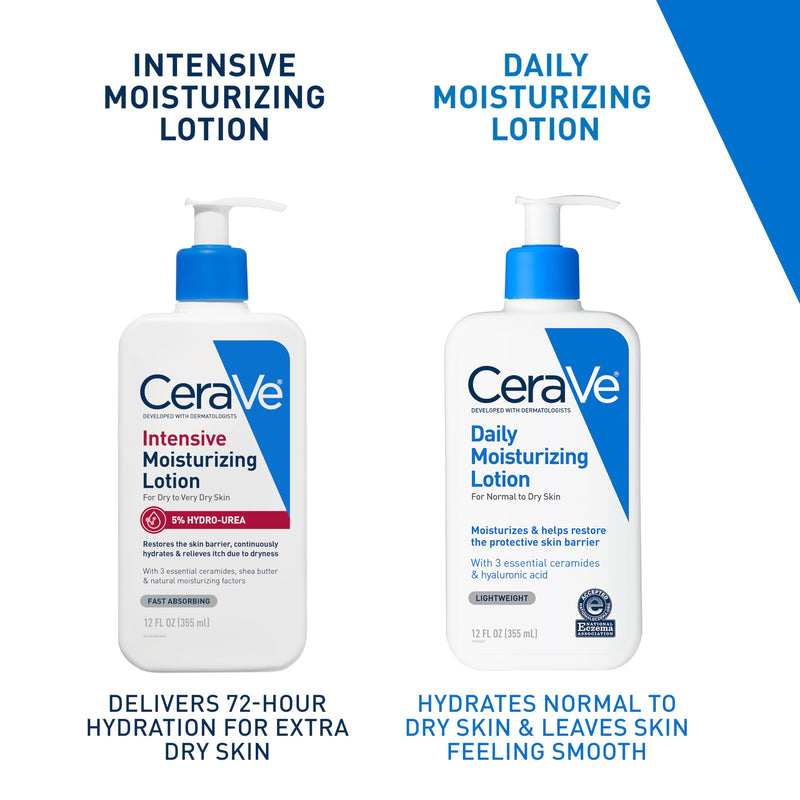 CeraVe Intensive Moisturizing Lotion, Shea Butter Body Lotion, 16oz | Skin Care, Relieves Signs Of Dry Skin with Hydro-Urea & Shea Butter In A Non-Greasy Formula For Rough, Tight and Itchy Skin 16 Fl Oz (Pack of 1)