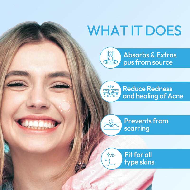 [Australia] - Pimple Patches for Face, Hydrocolloid Ace Patches, Zit Patches for Day and Night Invisible with Tea Tree, Salicylic Acid & Cica Oil-280 Patches,5 Size,2 Thickness 